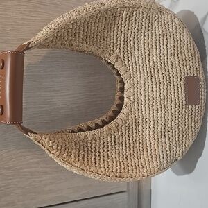 MOON RAFFIA BAG NATURAL RAFFIA